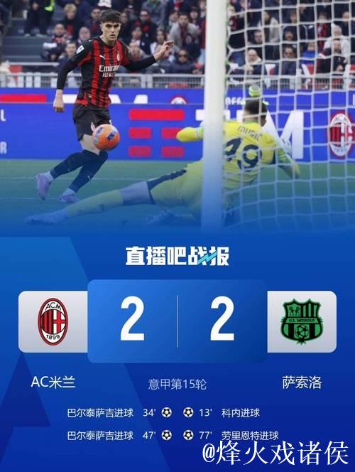 巴尔泰萨吉再度闪耀,荣膺米兰战萨索洛全队最佳 巴尔泰萨吉再度闪耀,荣膺米兰战萨索洛全队最佳